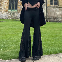 Lace Patchwork Gothic Pant