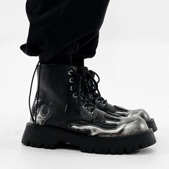 Punk Platform Ankle Gothic Motorcycle Boot