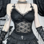 Sheer V-Neck Floral Corset