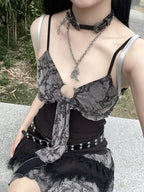 Sweet Lace Camisole Mini Dress