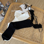 Gothic Strap Cotton Hollow Sock