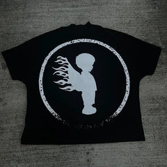 Retro Streetwear Fashion Graphic T-shirt