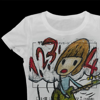 Aesthetic Emo Graphic Cotton T-shirt