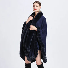Oversize Long Knitted Cloak