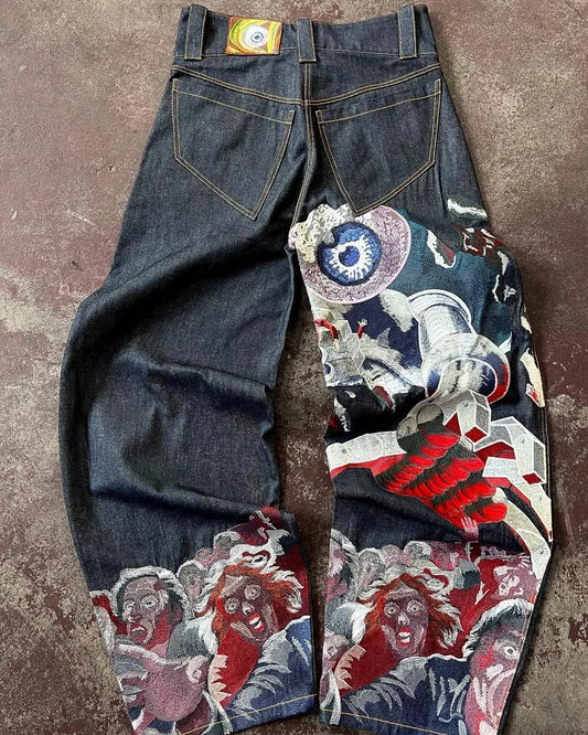 Y2K Gothic Streetwear Baggy Pant