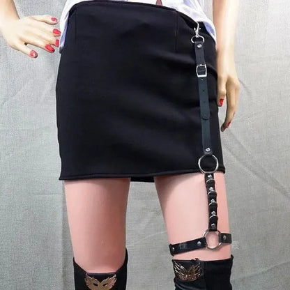 PU Gothic Leather Hip Hop Punk Belt