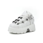 Gothic Lace-Up Platform Ankle Sneaker
