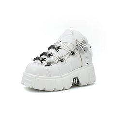 Gothic Lace-Up Platform Ankle Sneaker