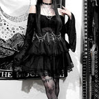 Drawstring Ruffle Fairycore Skirt