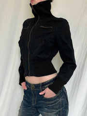 Turtleneck Slim Bomber Jacket