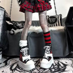 Gothic Mesh Leather Chunky Sneaker