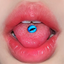 Stainless Steel Devil Eyes Tongue Ring Set