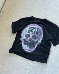 Y2K Casual Gothic Cartoon Graphic T-shirt