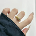 Creative Couple Handshake Gothic Ring