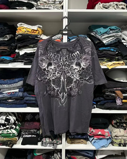Americana Print Slim Fit Cotton T-shirt