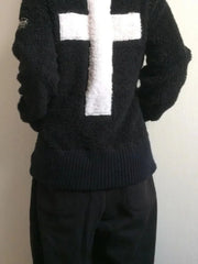 Gothic Cross Skull Zipper Hoodie