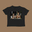 Gothic Star Print Crop Cotton T-shirt