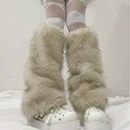 Gothic Faux Fur Rabbit Plush Sock