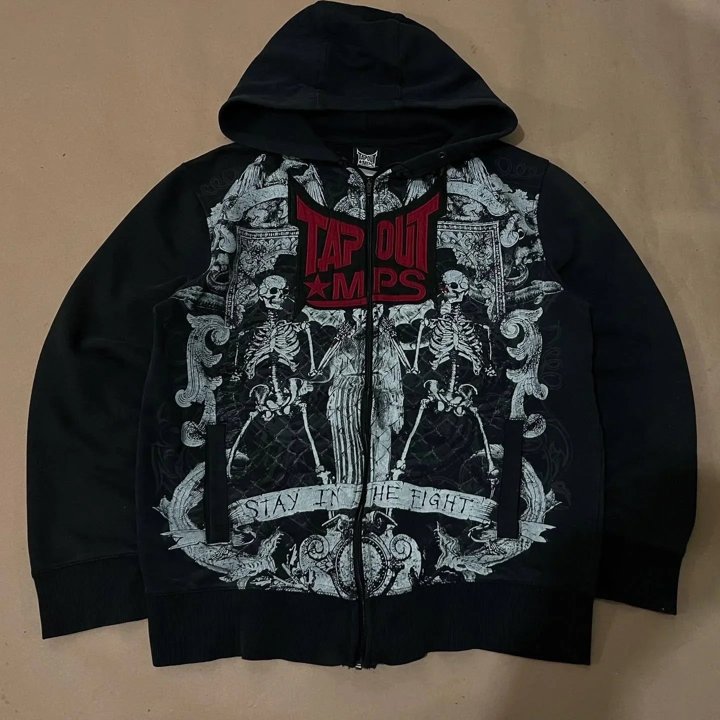 Gothic Red Letter Vintage Hoodie Main image