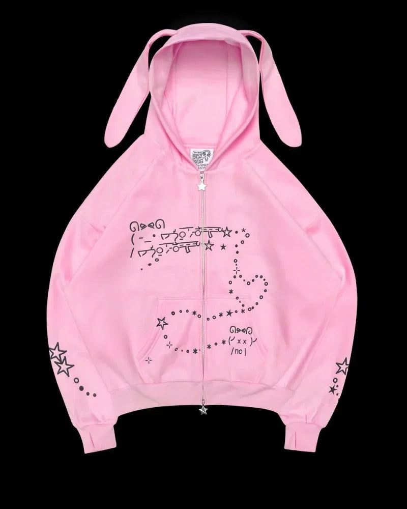 Gothic Rabbit Ears Hoodie