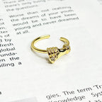 Creative Couple Handshake Gothic Ring