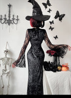Lace Velvet Punk Midi Dress