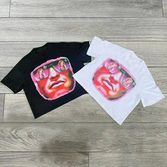 Y2K Punk Oversized Graphic Print T-shirt