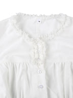 Lace Trim Tie-Front Corset