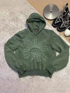 Gothic Eye Print Pullover Hoodie