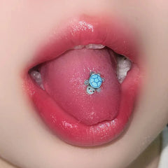 Luminous Little Turtle Sweet Resin Tongue Ring