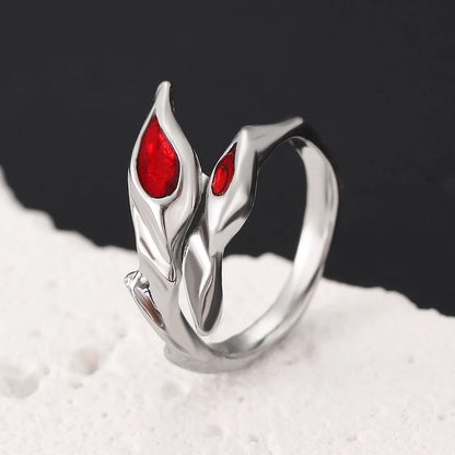 Gothic Red Crystal Ring