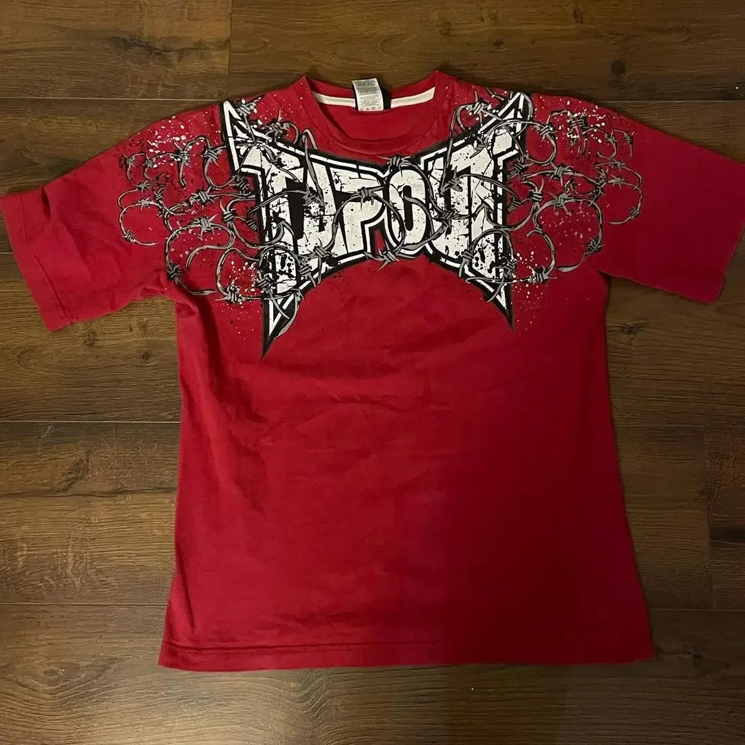 Skull Print Oversized Cotton T-shirt