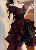 Fluffy Sleeve Princess Midi Dress