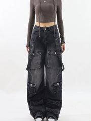 Vintage Black Gothic Cargo Pant
