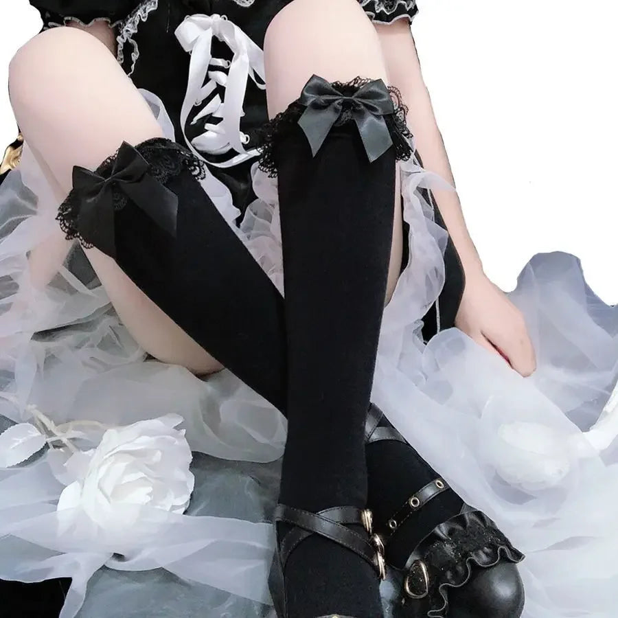 Gothic Skull Bat Cosplay Sock