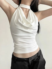 Simple Casual Cool Confident High Street Crop Top