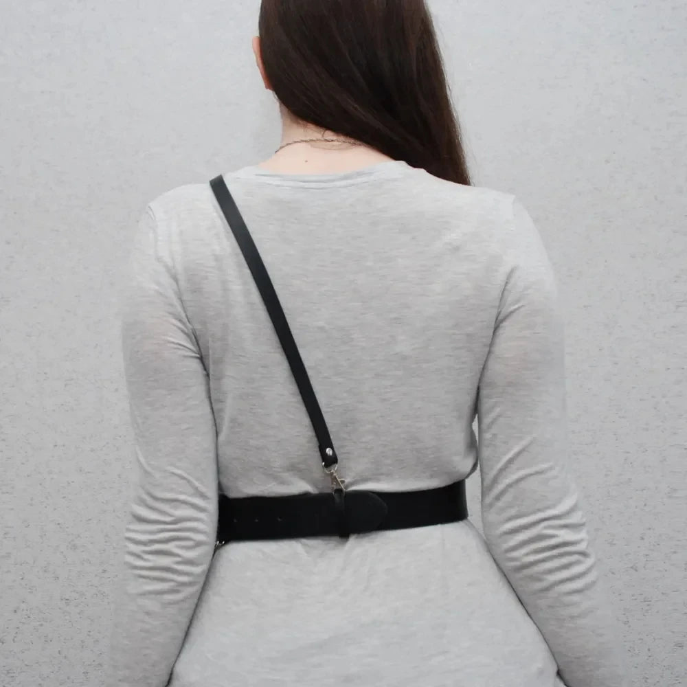Fashion Gothic Leather Waist Belt