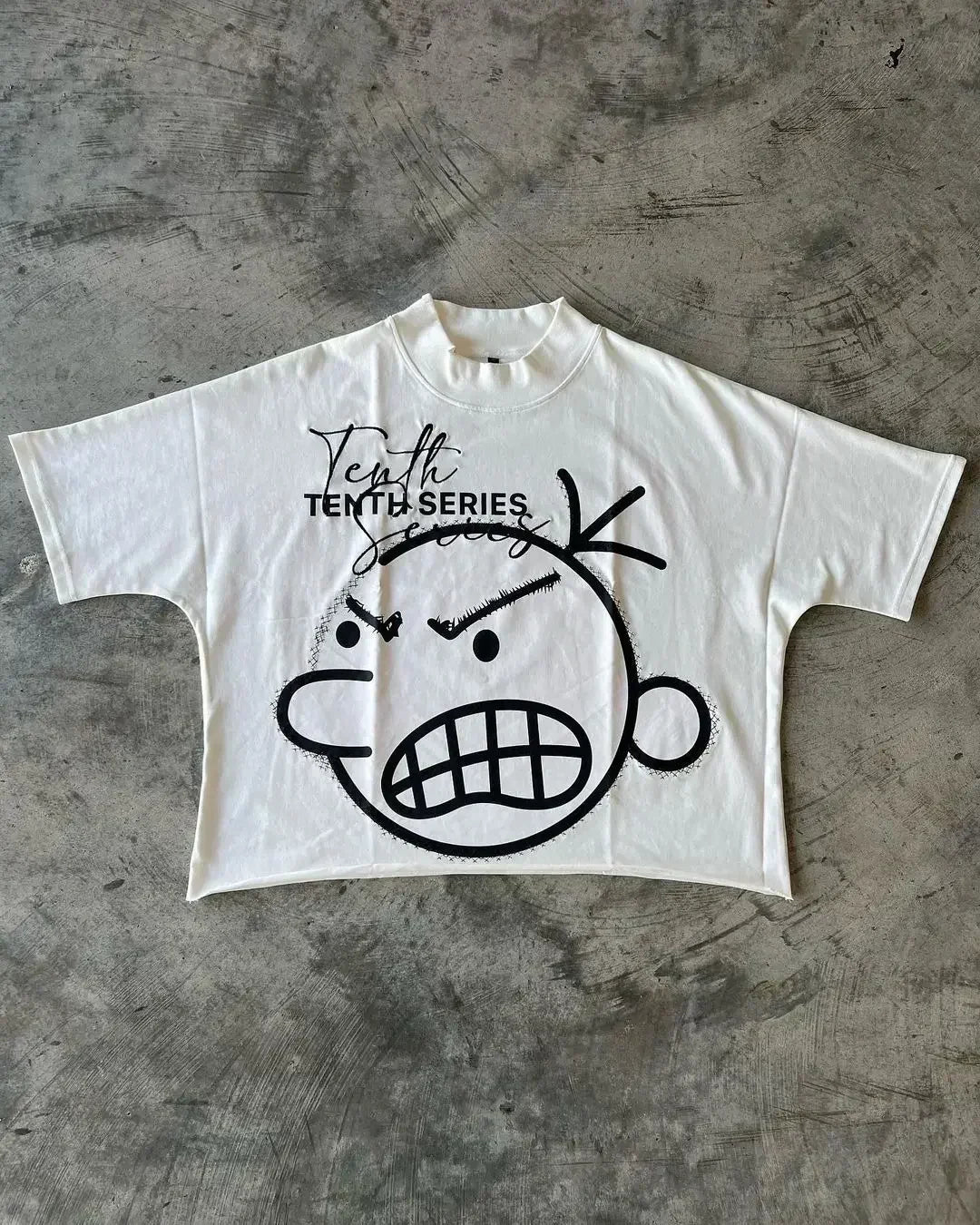 Hip-Hop Washed Retro Cotton Oversized T-shirt