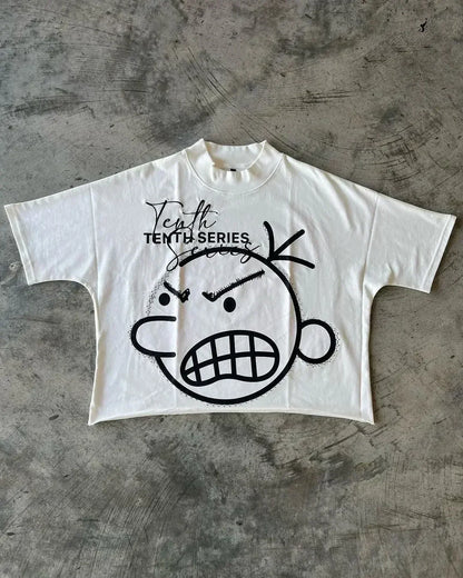 Hip Hop Money Graphic Cotton Oversized T-shirt