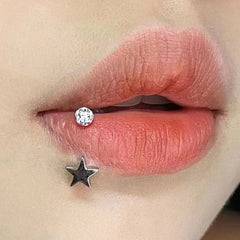 Shiny Planet Opal Chain Lip Stud