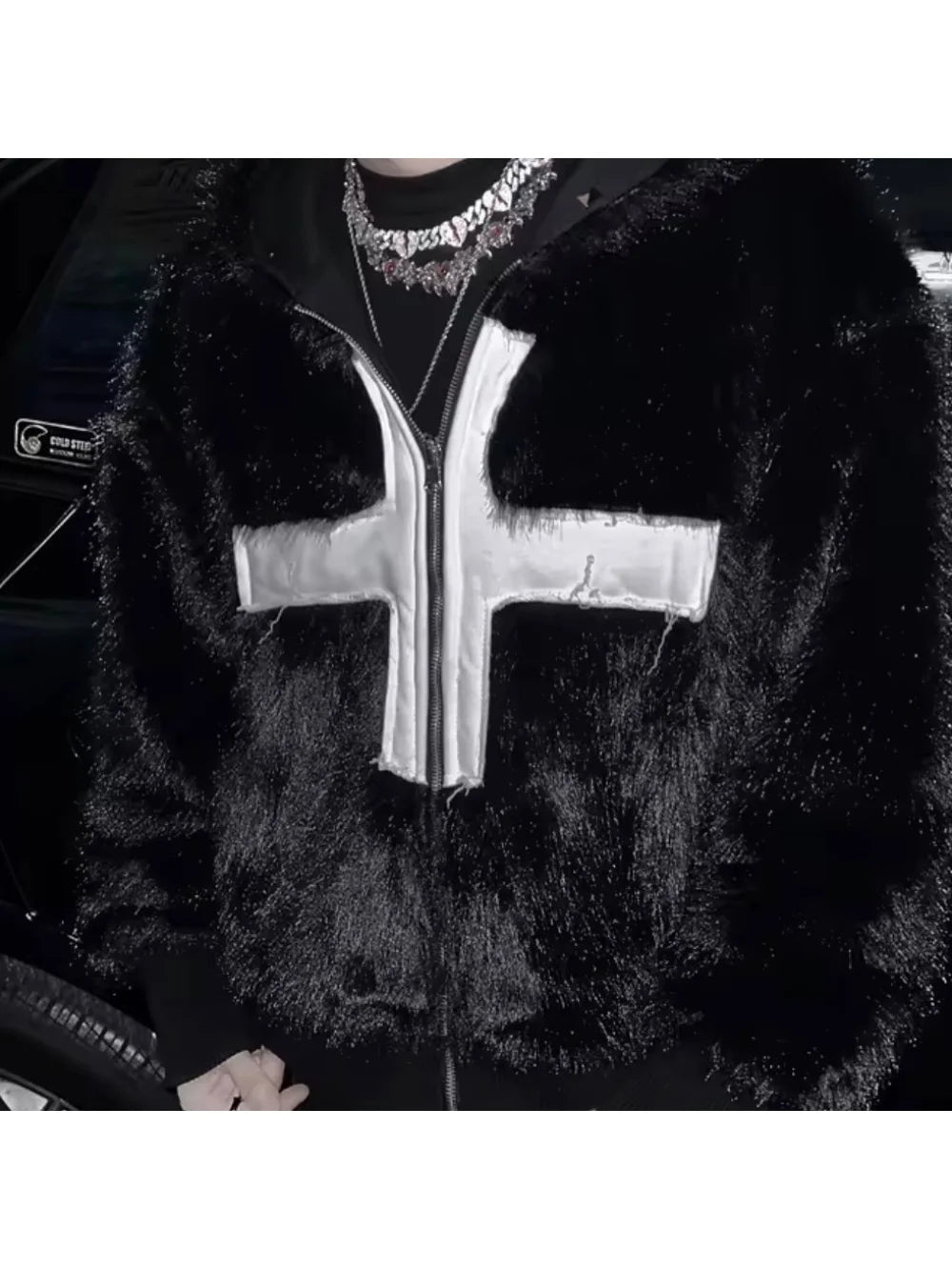 Retro Neutral Zipper Coat Main image