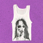 Aesthetic Letter Print Crop Cotton T-shirt