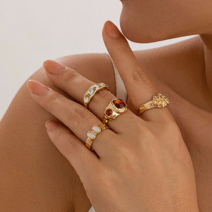 Baroque Pearl Gothic Zircon Ring
