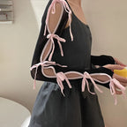 Gothic Punk Bow Hollow Out Glove