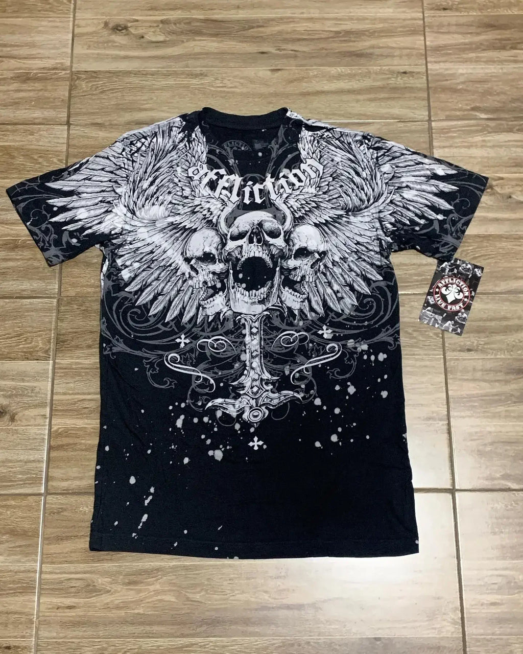 Humpty Lock Print Vintage Cotton T-shirt