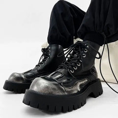 Punk Platform Ankle Gothic Motorcycle Boot