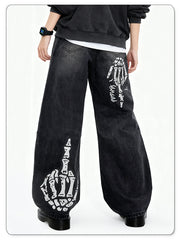 Straight Leg Skull Pants