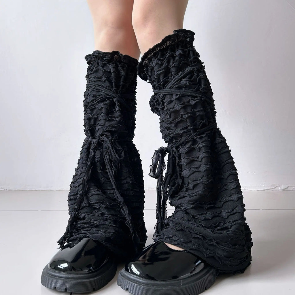 Gothic Ruffled Mesh Lace Sweet Sock