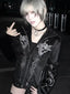 Printed Hooded Zipper Jacket