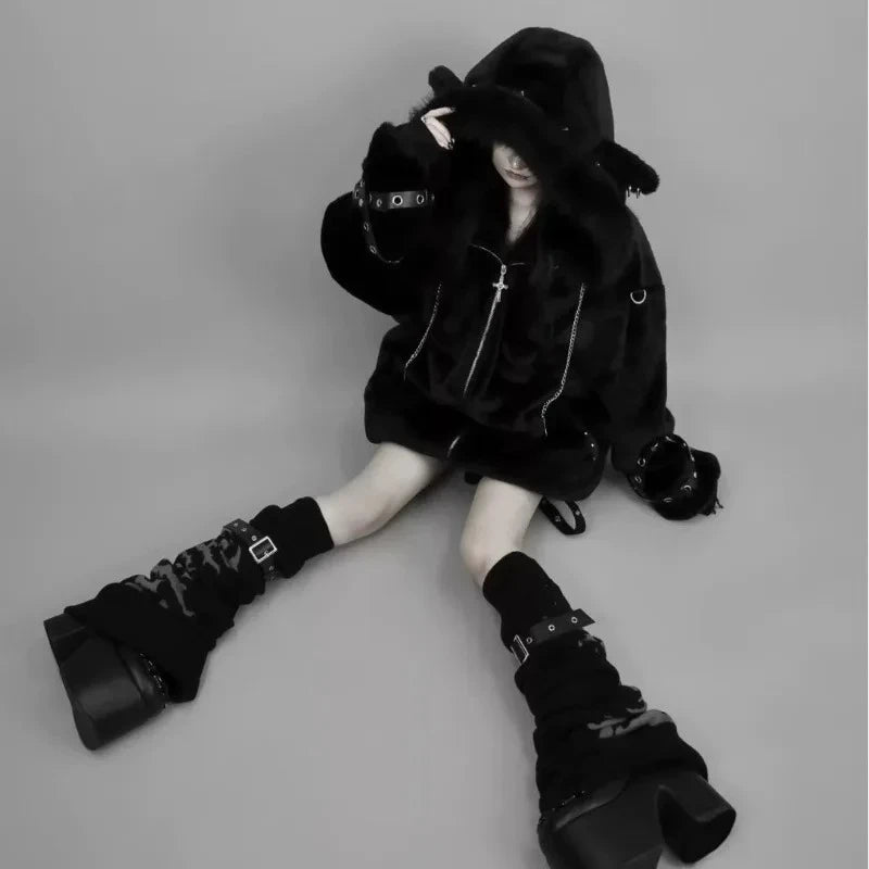 Street Style Hooded Coat